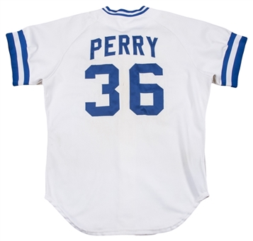 1983 Gaylord Perry Game Used & Signed Kansas City Royals Home Jersey (MEARS A9 & JSA)